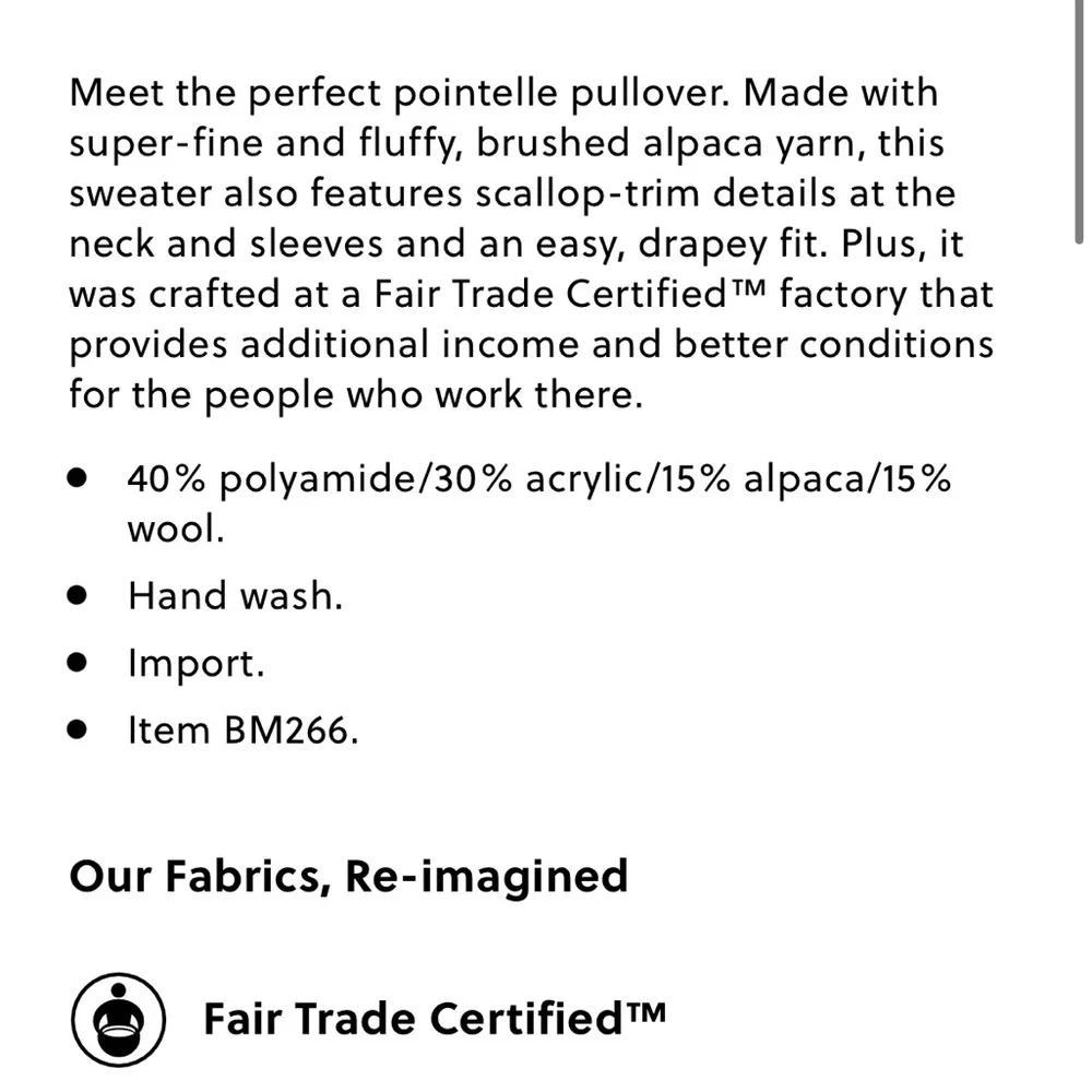 J.Crew Pointelle scallop-trim sweater